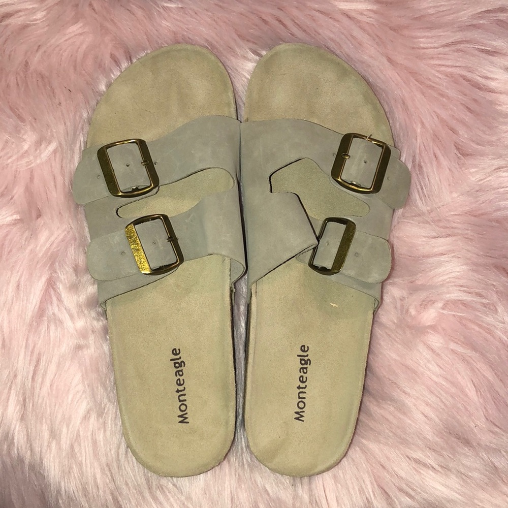 Monteagle Taupe Leather Sandals
